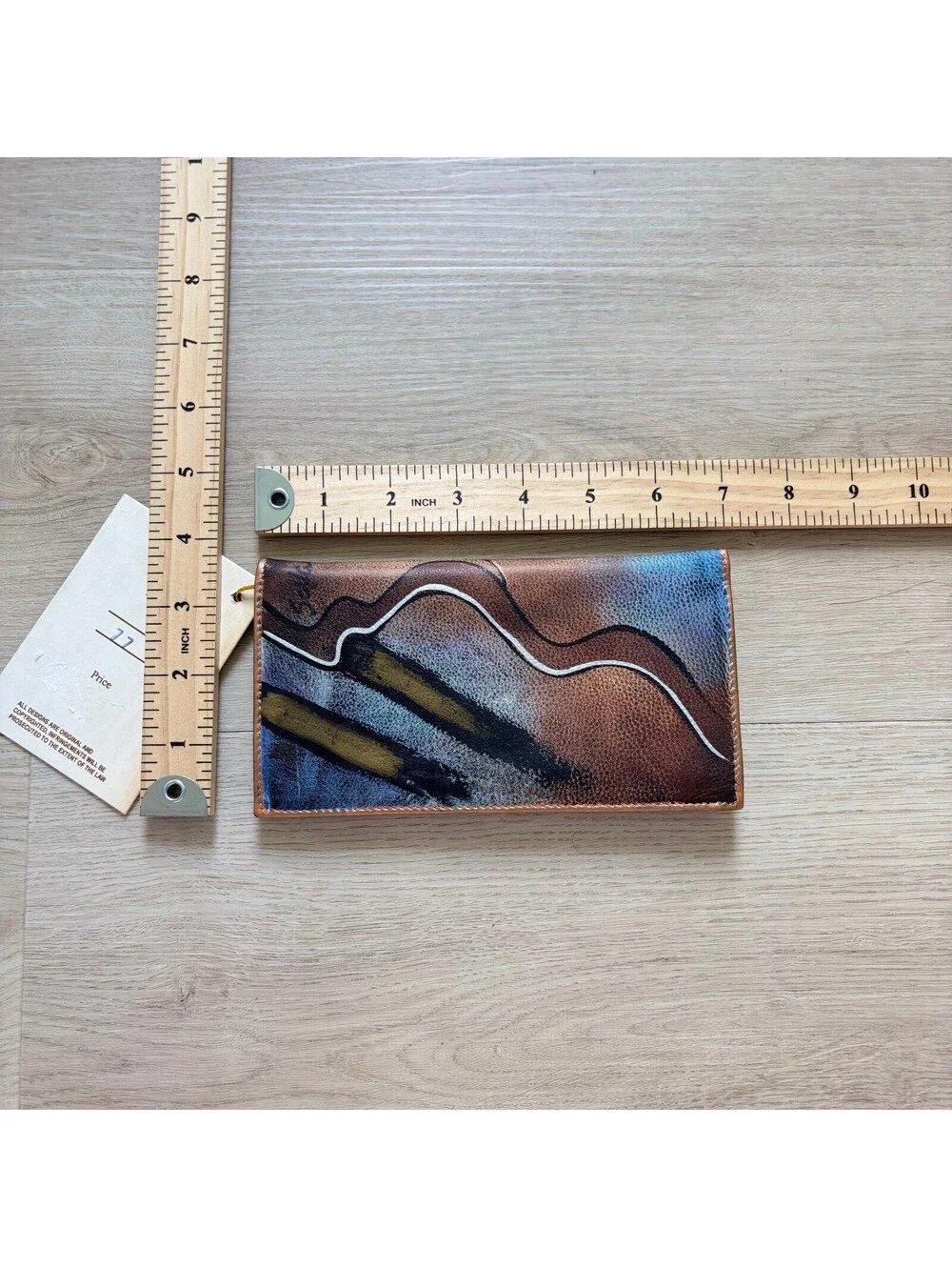 Vintage Sova NWT Women's Handpainted Checkbook Cover Card Holder